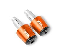 moto Manopole Per Motociclette Bar End Per YAMAHA R125 R 125 YZFR25 YZF-R25 2014 2015 2016 2017 2018 2019 Manubrio Tappo Terminale Impugnatura estremità della maniglia(Orange Black)