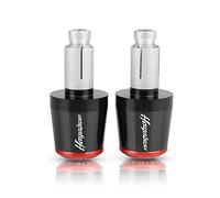 Moto Manubrio Estremità Peso Manopole Manubrio Tappi Anti Vibrazione Silder Tappi Per Suzuki HAYABUSA 1999-2022 2021 2020 2019(Black-Red)