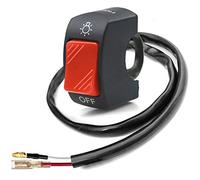 Moto Manubrio Interruttore On Off Pulsante Bicicletta Moto Tuning Parte per U5 U7 U2 LED Faro Scooter Electrombile Rosso