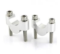 Moto Manubrio Riser Per Kawasaki Per Versys 650 1000 Per Versys-X 250 300 KLE500 ER-5 7/8 "22mm Montaggio Moto Manubrio Fat Bar Riser CNC Billet Riser Moto (Colore : Silver Riser 20mm)