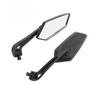 Moto Manubrio Specch Per La Maggior Parte Dei Modelli Lenti Antiriflesso Bianche Trasparenti E Blu Vite 8/10 Mm Specchietto Retrovisore Adatto Specchietti rotondi per moto(White glass)