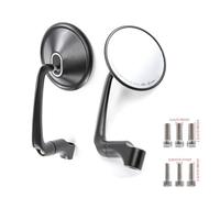 Moto Manubrio Specch Per Moto Da Strada Per Cruiser E Chopper Specchietti Retrovisori In Alluminio CNC Specchietto Retrovisore Laterale Specchietti rotondi per moto