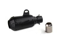 Moto Marmitta con Scarico Marmitta Universale Per Tubo Di Scarico In Acciaio Inox Satinato Per Moto ATV Con Ganci A Molla E Connettori Per Saldatura Da 51 Mm(A)