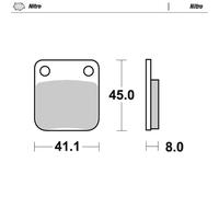 MOTO MASTER 090021 BRAKE PAD OFFROAD NITRO PER SUZUKI TS 250 X 1985