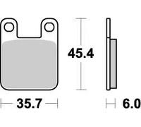 MOTO MASTER 090521 PASTIGLIE FRENO NITRO SHERCO CITYCORP 125 ENDURO 2004