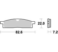 MOTO MASTER 091221 PASTIGLIE FRENO NITRO YAMAHA YZ 80 2001
