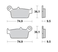MOTO MASTER 091812 BRAKE PAD RACING GP AJP PR7 610 ADVENTURE 2019