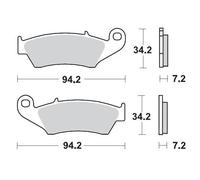 MOTO MASTER 093412 BRAKE PAD RACING GP YAMAHA DT 125 RE MX EVERTS 2006