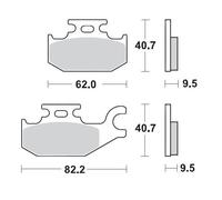 MOTO MASTER 094211 PASTIGLIE FRENO RACING ATV CANNONDALE BLAZE 440 2003