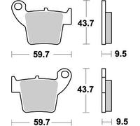MOTO MASTER 094321 BRAKE PAD OFFROAD NITRO HONDA CRF 450 X ENDURO 2019