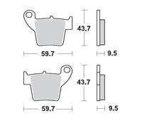 MOTO MASTER 094322 PASTIGLIE FRENO NITRO SPORT HONDA CRF 450 R 2012