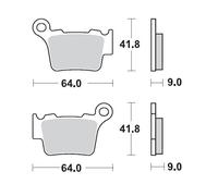 MOTO MASTER 094422 BRAKE PAD OFFROAD NITRO SPORT KTM EXC 200 2012