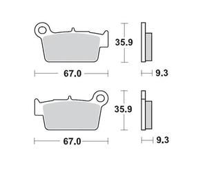 MOTO MASTER 094512 BRAKE PAD RACING GP BETA RR 520 SUPERMOTARD 2011
