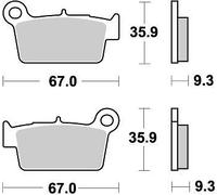MOTO MASTER 094521 BRAKE PAD OFFROAD NITRO BETA RR 450 SUPERMOTARD 2011