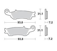 MOTO MASTER 094922 BRAKE PAD OFFROAD NITRO SPORT YAMAHA YZ 125 2012