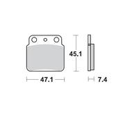MOTO MASTER 095211 BRAKE PAD ATV SINTER PRO RACING YAMAHA YFS 200 BLASTER 1997