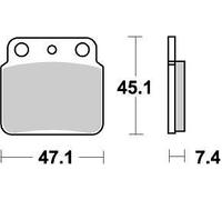 MOTO MASTER 095221 BRAKE PAD ATV NITRO ARCTIC CAT 400 2X4 DVX 2007