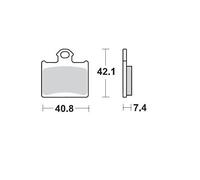 MOTO MASTER 096712 BRAKE PAD OFFROAD SINTER PRO RACING GP KTM SX 85 19/16 2013