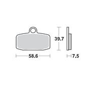 MOTO MASTER 097412 BRAKE PAD OFFROAD SINTER PRO RACING GP KTM SX 85 19/16 2012