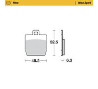 MOTO MASTER 098022 ROADPRO SINTER SCOOTER MBK NITRO 50 2000