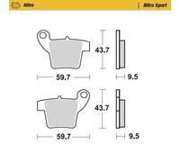 MOTO MASTER 099022 PASTIGLIE FRENO NITRO SPORT KTM SX 65 2012
