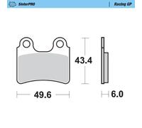 MOTO MASTER 099112 BRAKE PAD RACING GP AJP PR4 200 SUPERMOTO 2005