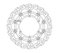 MOTO MASTER 112072 BRAKE ROTOR FLOATING FLAME BLACK KTM XC-W 300 2014