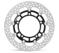 112133 BRAKE ROTOR FLOATING HALO ROUND BLACK PER SUZUKI SFV 650 ABS GLADIUS 2015