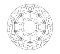 Moto-master Halo Honda 113113 Front Brake Disc Argento