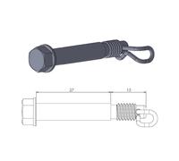 MOTO MASTER 213044 BRAKE PAD PIN OEM REPLACEMENT KTM SX 85 19/16 2010