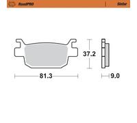 Moto-master Honda 401203 Sintered Brake Pads Nero