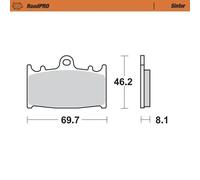 MOTO MASTER 402701 PASTIGLIA FRENO ANT. ROADPRO SINDER KAWASAKI ZZR 600 2003