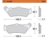 MOTO MASTER 403302 BRAKE PAD ROADPRO SINTER BMW K 1600 GT ABS 2015