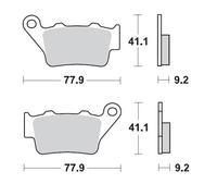 MOTO MASTER 403404 BRAKE PAD CERAMIC YAMAHA MT-03 660 2009