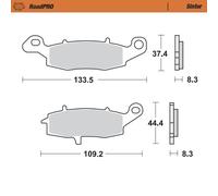MOTO MASTER 404101 PASTIGLIA FRENO ANTERIORE ROADPRO SINDER KAWASAKI W 650 1999