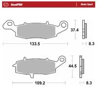 MOTO MASTER 404105 ROADPRO SINTER SPORT KAWASAKI ER-6F 650 2012