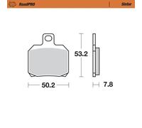MOTO MASTER 404802 BRAKE PAD SINTER REAR APRILIA RSV 1000 MILLE 2001