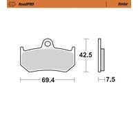 MOTO MASTER 405602 BRAKE PAD SINTER REAR MV AGUSTA F4 1000 RC ABS 2019