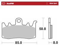 MOTO MASTER 408005 ROADPRO SINTER SPORT INDIAN 101 SCOUT 1250 ABS 2026