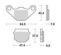 MOTO MASTER 409904 PASTIGLIE FRENO IN CERAMICA RIEJU RS2 125 2009