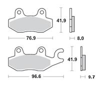 MOTO MASTER 410204 BRAKE PAD CERAMIC TRIUMPH DAYTONA 900 1994