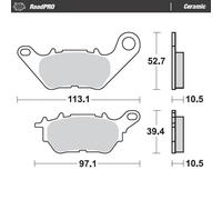 MOTO MASTER 412604 PASTIGLIE FRENO IN CERAMICA YAMAHA MT-250 2017