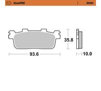 MOTO MASTER 413303 BRAKE PAD SINTER SCOOTER YAMAHA YP 400 R ABS X-MAX 2016