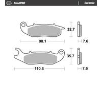 MOTO MASTER 414104 PASTIGLIE FRENO IN CERAMICA AJP PR3 125 SUPERMOTO 2015