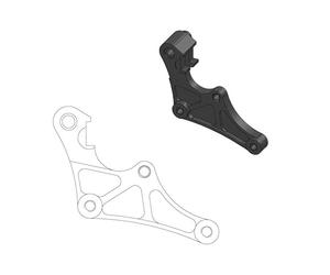 Moto Master Adattatore staffa pinza per disco anteriore Supermoto Mini da 298m