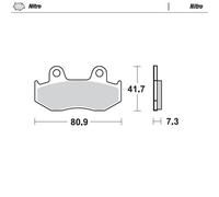 Moto-Master Anteriore Sinistro Nitro Freno Sinterizzato Cuscinetti Per Honda XR