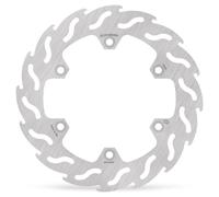 Moto-master Flame Honda 110393 Left Front Brake Disc Argento