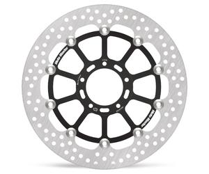 MOTO-MASTER - BRAKE DISC HALO FLOAT FT - BRAKE ROTOR FLOATING HALO ROUND BLACK -