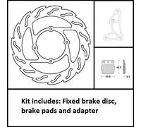 MOTO-MASTER - BRAKE KIT FRONT FIX 260MM - BRAKE KIT FLAME FIXED ROTOR 260mm, BRA