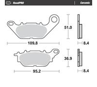 MOTO MASTER 413004 BRAKE PAD CERAMIC YAMAHA GPD 125 ABS NMAX 2017